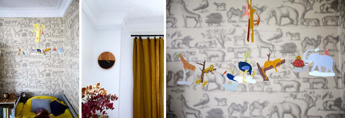 chambre papier peint Safari Jules & Jim